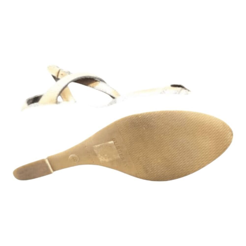 BURBERRY Nova Check Canvas/Leather Espadrille Wedge Sandal Size 40 (US8.5) - Picture 9 of 9